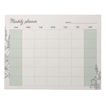 Minimale Beige Maandelijkse planner, aangepaste te