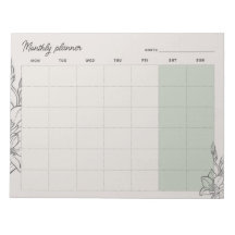 Minimale Beige Maandelijkse planner, aangepaste te