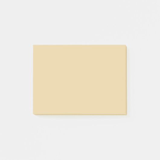 Minimale beige met kamelenneutraal massief post-it® notes (Voorkant)