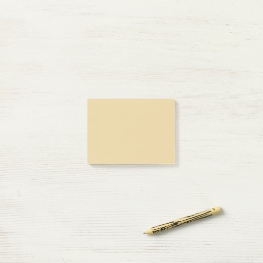 Minimale beige met kamelenneutraal massief post-it® notes (Op bureau)