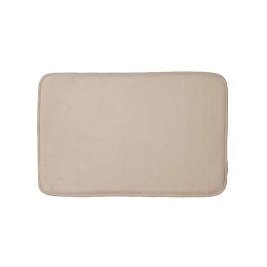 Minimale beige-tan-neutrale vaste elegant badmat (Voorkant)
