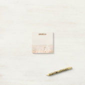 Minimale beige zachte herfstoogst tuin post-it® notes (Op bureau)