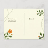 Minimale bekendmaking van Eucalyptus Leaves Greene Briefkaart (Achterkant)