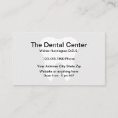 Minimale benoeming van de Dentist-Kantoor Visitekaartje (Voorkant)