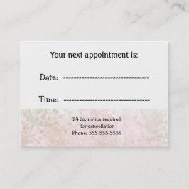 Minimale benoeming van professionele specialisten afsprakenkaartje