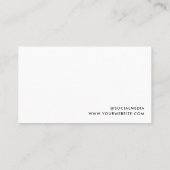 Minimale benoemingskaart voor haarstylist visitekaartje (Achterkant)