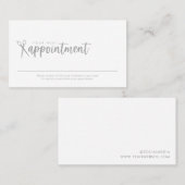 Minimale benoemingskaart voor haarstylist visitekaartje (Voorkant / Achterkant)