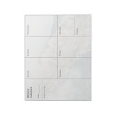 Minimale berg wekelijkse planner notitieblok voor  (Linkerzijde)