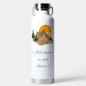Minimale Bergavontuur Waterfles (Voorkant)