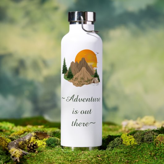 Minimale Bergavontuur Waterfles (Buiten (Gedraaid)  )