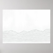 Minimale berglijn kunstposter poster (Voorkant)