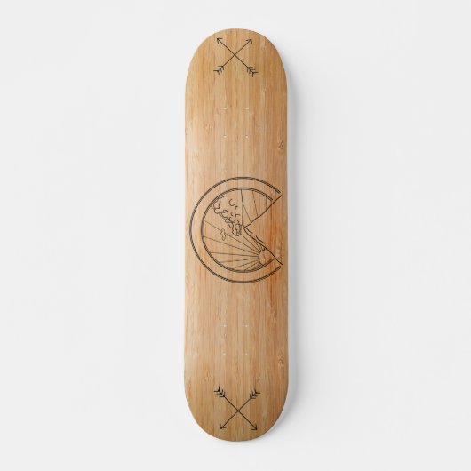 Minimale bergskateboard skateboard (Voorkant)
