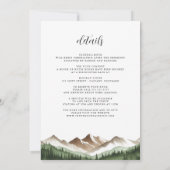 Minimale bergtrouw met details kaart (Achterkant)