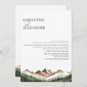 Minimale bergtrouw met details kaart (Voorkant / Achterkant)