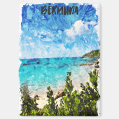 Minimale Bermuda Caribisch eiland Tropische vibe Magneet (Voorkant)