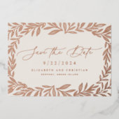 Minimale beschikbaarheid van gegevens opslaan op d folie uitnodiging (Voorkant)