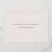 Minimale beschikbaarheid van gegevens opslaan op d folie uitnodiging (Achterkant)