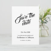 Minimale BESPAAR de DATUM de kalligrafietekst Uitn Kaart (Staand voorkant)