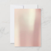 Minimale besparing op de datum Roze rood Goud Blus Save The Date (Achterkant)