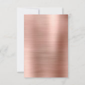 Minimale besparing op de datum roze roze gouden co save the date (Achterkant)
