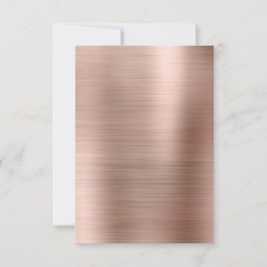 Minimale besparing op de datum roze roze gouden co save the date (Achterkant)