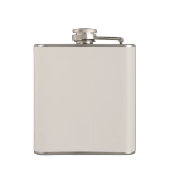 Minimale Best Man Groomsman Beige Zand Script Heupfles (Achterkant)