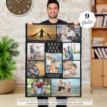 Minimale BESTE DAD EVER Photo Collage Personalized