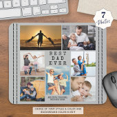 Minimale BESTE DAD EVER Photo Collage Personalized Muismat