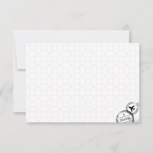 Minimale bestemming bruiloft handgeschreven bedankkaart (Voorkant)