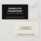 Minimale beugels | Crème/zwart Visitekaartje (Voorkant / Achterkant)