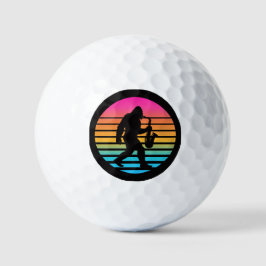 Minimale Bigfoot Saxofoon Zonsondergang Golfballen