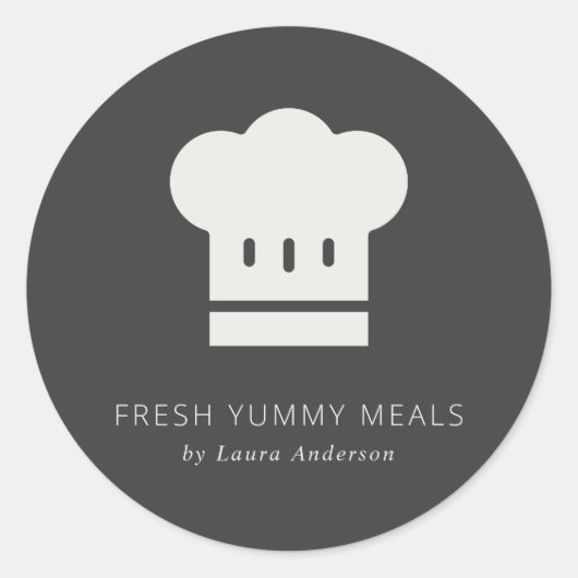 Minimale bijtende zwarte en witte Petten Ronde Sticker (Voorkant)