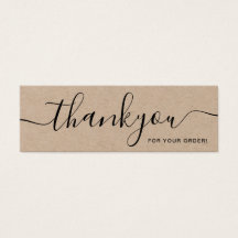 Minimale bijvoeging Rustic Kraft Dank u wel