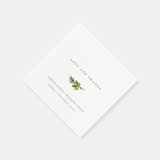 Minimale bindtband zwart-wit servet (Hoek)