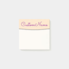 Minimale Bisque achtergrond en donkere magenta naa Post-it® Notes