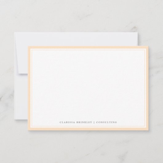 Minimale Bisque Flat Note-kaart Notitiekaartje (Voorkant)