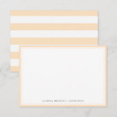 Minimale Bisque Flat Note-kaart Notitiekaartje (Voorkant / Achterkant)