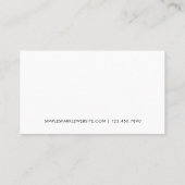 Minimale Black and White Customer Loyalty-Kaart Klantenkaartje (Achterkant)