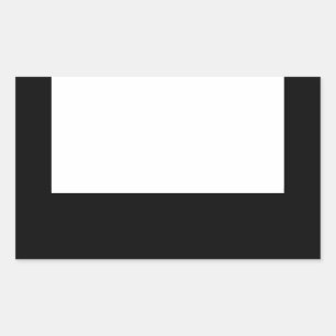 Minimale Black lijst Design White R Sticker