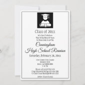 Minimale Black White High School Class Reunion Kaart (Voorkant)