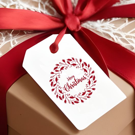 Minimale bladeren & takken Kerstkrans Zelfinktende Stempel