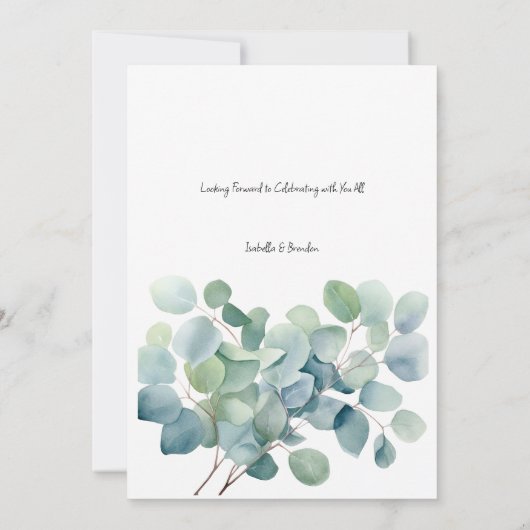 Minimale Bladerige Uitnodiging tot Betrokkenheid (Achterkant)