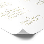 Minimale bladgoudkoortszeegrafiek poster (Hoek)