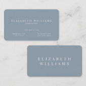 Minimale blauw Professional Visitekaartje (Voorkant / Achterkant)