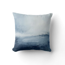 Minimale blauw-witte kust Abstract