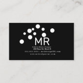 Minimale blauwe belletjes Autowash Interior Design Visitekaartje (Achterkant)