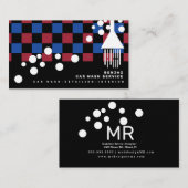 Minimale blauwe belletjes Autowash Interior Design Visitekaartje (Voorkant / Achterkant)