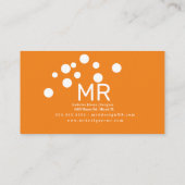 Minimale blauwe belletjes Autowasser Binnenlandse  Visitekaartje (Achterkant)