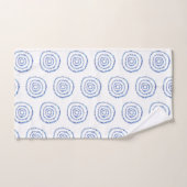 Minimale blauwe Cirkel Boho Bath-handdoekset Bad Handdoek (Handdoek)