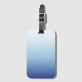 Minimale Blauwe Gradiënt Achtergrond Bagagelabel (Voorkant (verticaal))